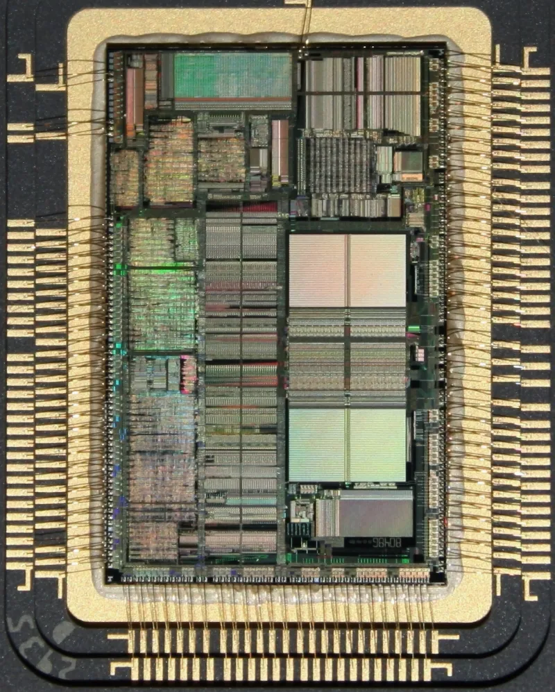 Die du microprocesseur Intel 80486, 1,2 millions de transistors